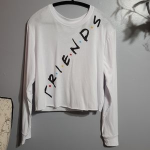 NWT Friends Long Sleeve Crop Top